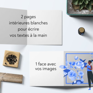 Carte pliée carrée 1 face