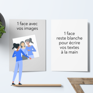 Carte plate rectangulaire 1 face